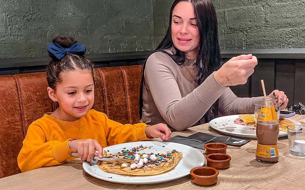 pannenkoeken eten