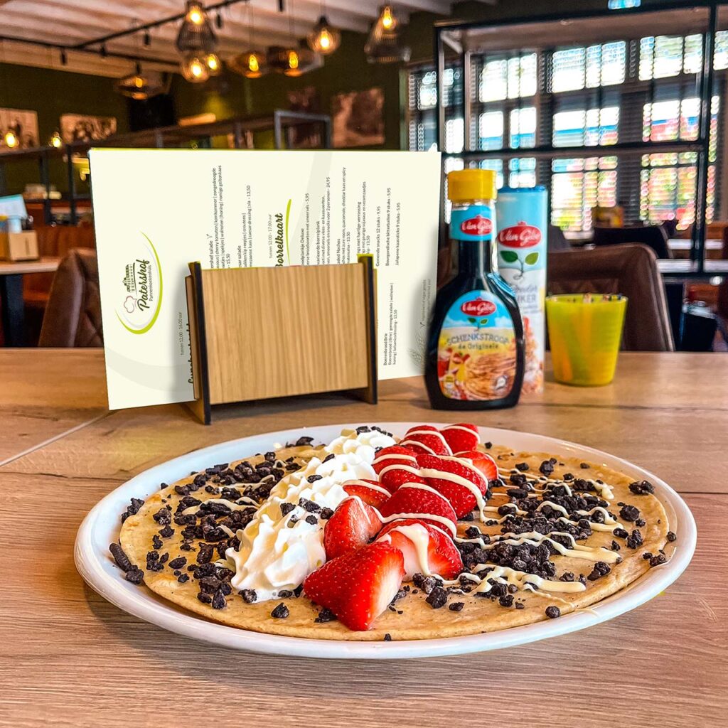 aardbeien pannenkoek